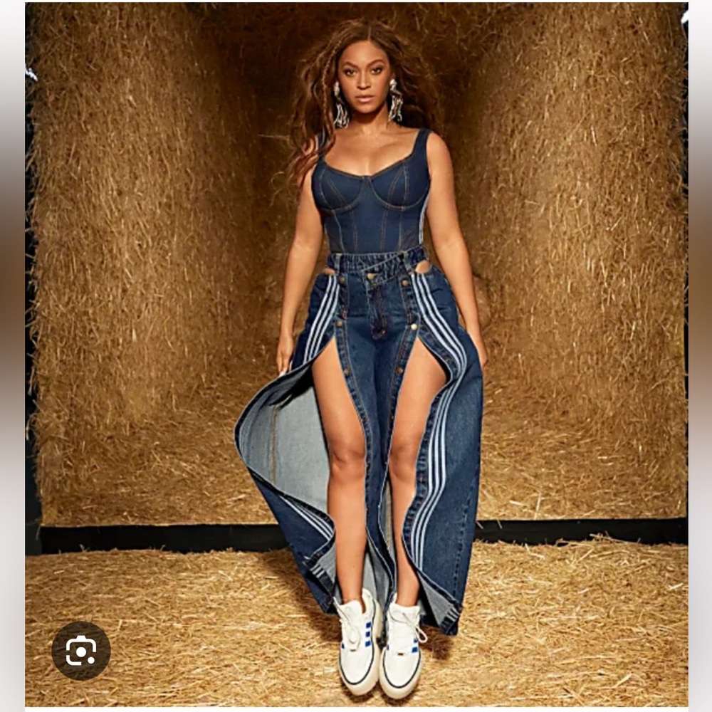 Adidas Ivy Park Breakaway Wide Leg Jeans